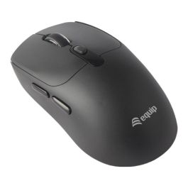 EQUIP 245123 Kompaktmaus Ratón Inalámbrico Dual Mode RF+Bluetooth Ambidiestro 6 Botones 1600 DPI Clic Silencioso Negro