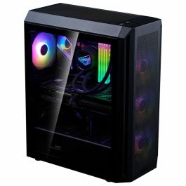 XPG VALOR AIR PLUS Caja PC Midi Tower Negra con Ventana Lateral, Filtro Antipolvo, 3x 120mm Ventiladores, USB 3.2 y Soporte ATX