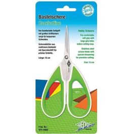 WEDO Tijera de Manualidades Acero Inoxidable 15 cm Comfortline Verde/Blanco