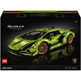LEGO 42115 Technic Lamborghini Sián FKP 37 Kit de Construcción, Modelo Deportivo Verde Lima con Llantas Doradas