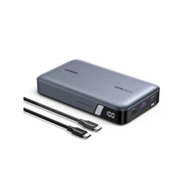 Ugreen 25188 Batería Externa 20000 mAh 100W PD3.0 QC3.0 3 Puertos USB-C/A Carga Rápida Universal Gris