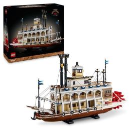 LEGO Ideas 21356 Barco de vapor del río Misisipi Set de construcción para adultos