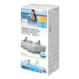 Piscina rectangular desmontable prism frame con depuradora y escalera (capacidad 3539 litros) (+6 años) 300x175x80cm Piscina rectangular desmontable prism frame con depuradora y escalera (capacidad 3539 litros) (+6 años) 300x175x80cm