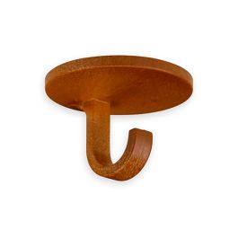 Inofix Colgador gancho adhesivo madera 2179-6-000, PVC, marrón, blister 4 unid.