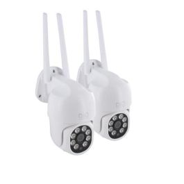 Cámaras para exteriores - DIO CONNECTED HOME - Juego de 2 - Rotación con cable y doble banda - 4 MP