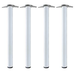 Patas De Mesa Juego de 4 Patas de Mesa Modelo Neiva, Fabricadas en Metal, Diámetro 60mm, Altura 710mm, Acabado Blanco Precio: 66.50000038. SKU: B1G9WTKHGF