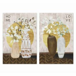 Cuadro Cottage DKD Home Decor Marron Beige 1.8 x 50 x 40 cm (2 Unidades) Precio: 9.98999958. SKU: B1EVMNV7GK
