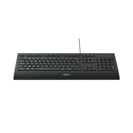 Logitech K280e Teclado USB, Resistente a salpicaduras, Reposamuñecas, Teclas silenciosas, Tamaño completo, Distribución US, Negro Precio: 28.88999993. SKU: B12A7VLZDD