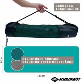 Schildkrot SCH4000885602685 Esterilla de yoga bicolor antracita/azul petróleo 180x61 cm 4 mm grosor