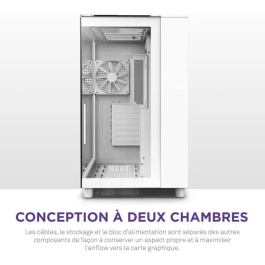 NZXT H9 Elite Midi Tower Blanco PC Caja de Ordenador con Ventana Lateral