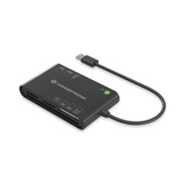 Conceptronic Lector de Tarjetas Externo USB 3.2 Gen 1 Negro Compatible con SD, microSD, MMC, MS Micro