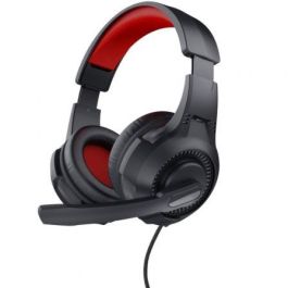 Trust Auriculares Gaming Headset C- Microfono Diadema Ajustable Jack 3.5.Mm Rojo-Negro