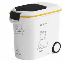 CURVER Contenedor de comida El Diner se sirve - 12 kg - 35 L - Blanco y negro - Para gatos Precio: 48.50000045. SKU: B1JKHJVM8P