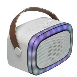 Denver BTM-610 Altavoz Bluetooth 100W con Micrófono, Luz LED, Ranura MicroSD/USB, Batería 1200mAh