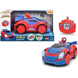 Simba 203223000 Coche RC Spidey Web Crawler 1:24 Radio Control 1 Canal con Figura Spiderman Integrada para Niños +3 años