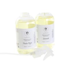 DKD Home Decor Spray Transparente 7 x 7 x 21 cm (6 Unidades) 250 ml Aromas Frutas del Bosque y Lavanda