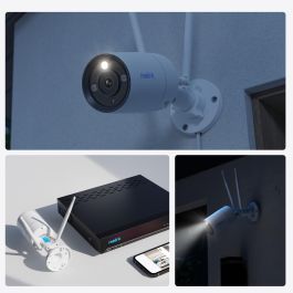 Reolink W330 Cámara de Seguridad IP WiFi Exterior 4K 8MP Google Assistant Google Assistant Pared Blanco
