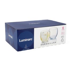 Set 6 Vasos Bajos Vidrio Versailles Luminarc 35 cL