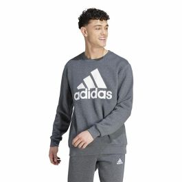 Sudadera sin Capucha Hombre Adidas Bl Fl Gris