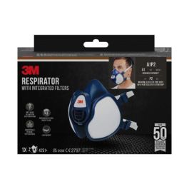 3M Mascarilla 4251+ con filtros integrados para vapores orgánicos A1P2 Precio: 36.49999969. SKU: B17B9CNW7Q
