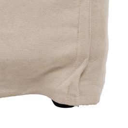 Sofá 2 Plazas Crema Tejido-Madera 180 X 97 X 89 cm