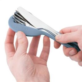 Berghoff 3950235 Recipiente Dual con Cubertería de 3 Piezas y Funda de Silicona