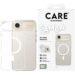 PanzerGlass CARE Fashionable Samba Transparente MagSafe para iPhone Air, Funda Rígida Anti-golpes y Rayaduras