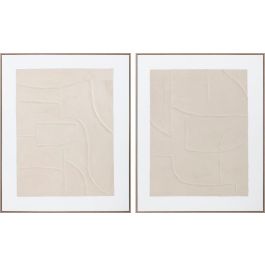 DKD Home Decor Cuadro Abstracto Lienzo Pino Blanco Beige 4.5 x 102 x 82 cm (2 Unidades) Precio: 171.88999971. SKU: B13Q57QLJQ