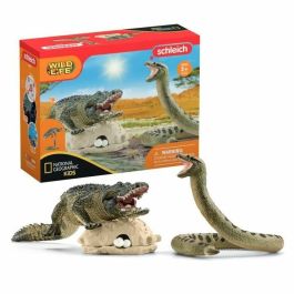 Schleich 42559 Caja Duel Aligator/Anaconda, figuras de animales salvajes Wild Life, juego para niños a partir de 3 años