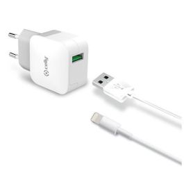 Celly Cargador Pared Usb + Cable Usb - Lightning 12 W Blanco Precio: 18.49999976. SKU: B126XJXAQ7