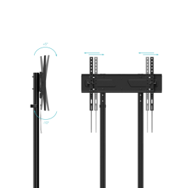 TooQ Soporte de Suelo Inclinable con Ruedas KEFRÉN FS1150M-B para TV de 37-70" / hasta 70kg