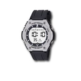 GBody Reloj Digital para Hombre LCD con Luz LED Blanca y Resistencia al Agua WR30, Incluye Estuche