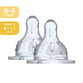 Dodie Chupete de Iniciación Silicona Anticólicos Flujo Lento 1 con Válvula Patentada - Juego de 2 Tetinas Dodie Chupete de Iniciación Silicona Anticólicos Flujo Lento 1 con Válvula Patentada - Juego de 2 Tetinas