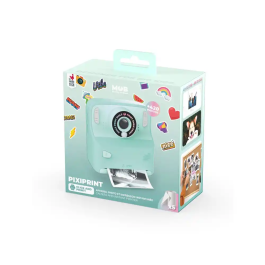 Wondee Cámara de Fotos Instantánea Turquesa con Impresión Rápida y Juegos Incluidos, Cámara Digital 12MP