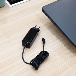 TOOQ Cargador portatil gan USB-C pd 45W, cubico negro