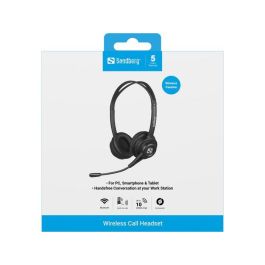 Sandberg Auriculares Inalámbricos Bluetooth para Oficina, Trabajo y Enseñanza con Micrófono Flexible y Control de Volumen