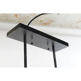 DKD Home Decor Lámpara Techo Loft Marrón Negro Aluminio Cristal E27 3 Bombillas Max. 50W Cable 125cm 11x20x50 cm DKD Home Decor Lámpara Techo Loft Marrón Negro Aluminio Cristal E27 3 Bombillas Max. 50W Cable 125cm 11x20x50 cm