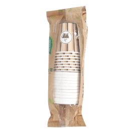 Algon Set 10 Vasos Cartón para Café con Tapa 120cc (20 Unidades)