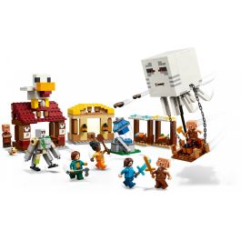 LEGO 21273 Minecraft Ghasts Attack the Village - Juego de Construcción para 10+ Años