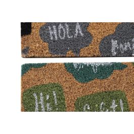 DKD Home Decor Felpudo Básico Marrón Negro 40 x 1.5 x 60 cm (2 Unidades)