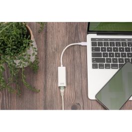 DIGITUS USB3.0/C -> RJ45 Gigabit Ethernet St/Bu Adaptador USB Tipo-C a Ethernet RJ45 Gigabit, Aluminio, 0.2m