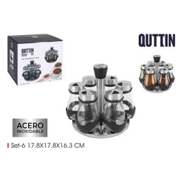 Set de 6 especieros de vidrio con soporte Quttin (8 Cajas) Precio: 98.50000039. SKU: B17CB2LKMB