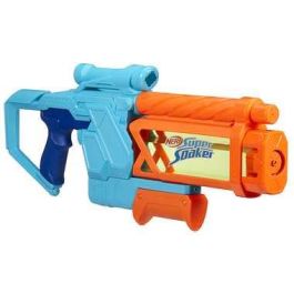 Nerf Super Soaker G0999 Lanzador de Agua Mega Dunk-Fill con Tanque Fácil de Llenar 1 Litro Traslúcido +6 Años