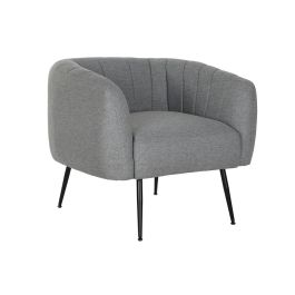 Sillón DKD Home Decor Negro Gris Espuma Madera Metal 81 x 75 x 73 cm Precio: 227.9500003. SKU: B1CQK6SESX