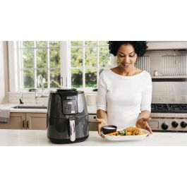 Ninja AF100EU Freidora de Aire 4 en 1, 3.8L, 1550W, Apto para Congelados, 4 Funciones: Freír, Asar, Recalentar, Deshidratar