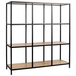 Home Deco Factory Estantería Loka de 9 compartimentos, madera MDF y hierro, 99x32x105.5 cm Precio: 65.49999951. SKU: B1B6RZWR97