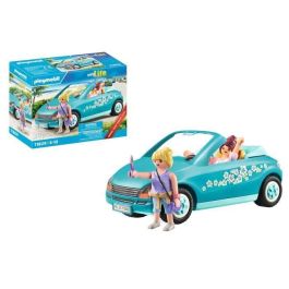 Playmobil 71809 Viaje por Carretera Descapotable con 2 Figuras, Enganche Remolque y Accesorios de Moda para +4 años