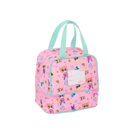 Portameriendas SuperKitties Rosa Turquesa 20 x 20 x 15 cm