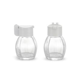 Inde Set de 2 Saleros de Vidrio con Tapa Inatascable, 37 ml (24 Unidades) Inde Set de 2 Saleros de Vidrio con Tapa Inatascable, 37 ml (24 Unidades)
