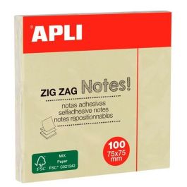 Apli Zigzag Classic Notas Adhesivas 75x75 mm Bloc 100H Amarillo Papel Certificado FSC Precio: 0.49999983. SKU: BIX12078